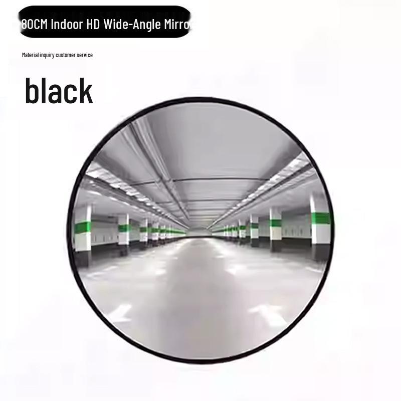 Wide-Angle Road Corner Traffic Mirror - Large Round Convex Reflective Mirror for Intersections