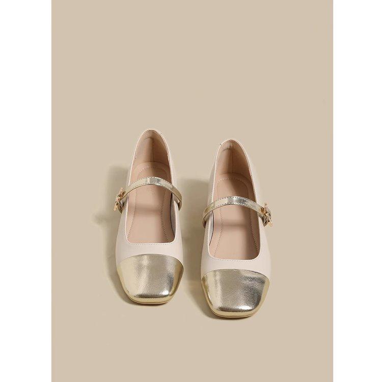 

Туфли Мэри Джейн женские 2025 новая женская обувь Xiaoxiangfeng на плоской подошве одинарные туфли женские вечерний бриз нежные туфли французские маленькие кожаные туфли 40