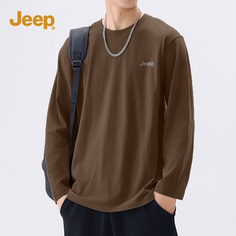 JEEP Men s Pure Cotton Long-Sleeve T-Shirt 3XL