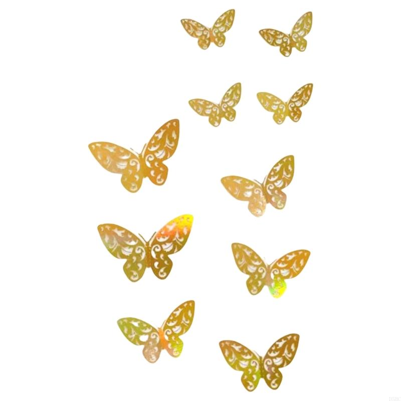 Hollow Butterfly Wall Decals Wall Decoration 3D Butterflies Wall Sticker Gift
