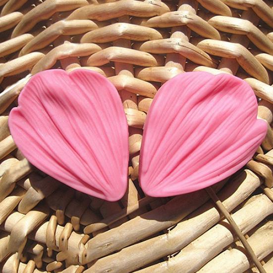 1 Paar rosa 3D-Gänseblümchen-Blütenblätter, Fondant-Kuchenform, Dekoration, Schokoladenformen