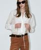 SIGREAT Sheer Frill Blouse_Ivory