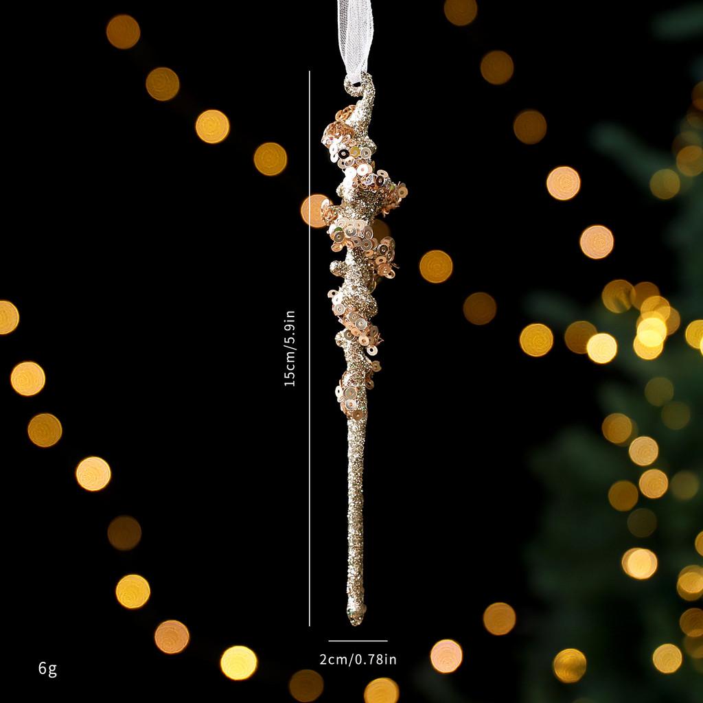 

Christmas Tree Scene Decor With Pc Snowflake Ornaments For Holiday Celebration Style M