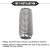 ABSOPRO Car Exhaust Flexible Exhaust Flex Connector Pipe Universal for Durable Stainless Silver Tone Pipe, 63x203mm, Bellows, Cars, Steel,