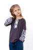 Girls' Long Sleeve Embroidered Blouse - Traditional Ukrainian Vyshyvanka Any Season 6480-070-22 HC
