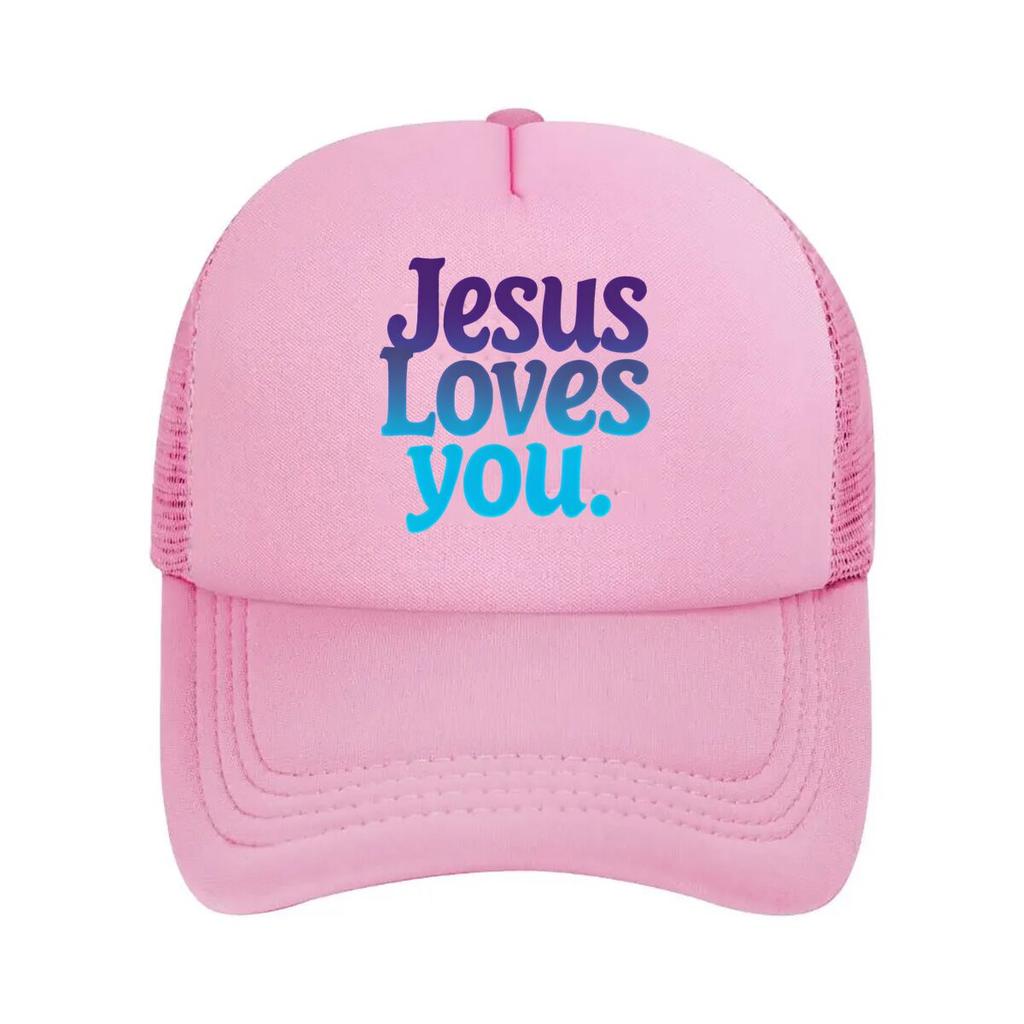 Gradient Faith Slogan Baseball Cap Compatible for Lightweight Adjustable Unisex Hat with Ombre C Mesh Baseball Cap