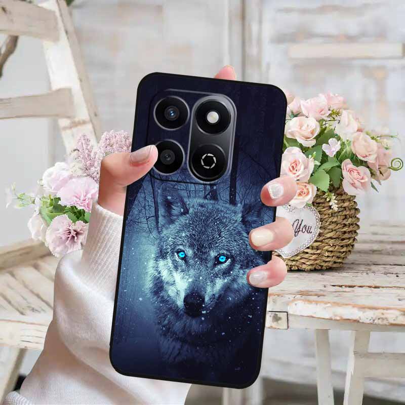 Soft Silicone Case For Honor X7c 4G 5G Cover Cat Painted Lovely Back Cover for Huawei Honor X7C 5G Phone Case HonorX7C TPU Para
