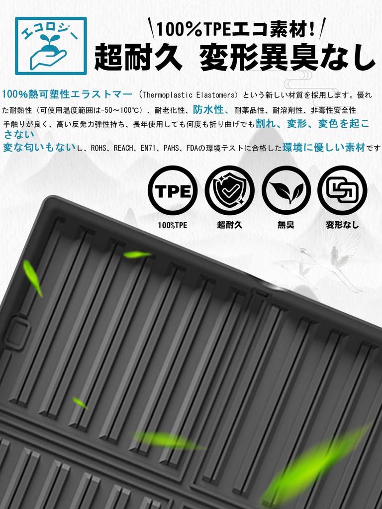 ruiya Foldable New Toyota Land Cruiser 250 Dedicated Luggage Mat Land Cruiser 250 Luggage Tray 3D Luggage Mat Waterproof TPE Material Stain Resistant