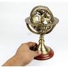 Astrolabium, Antik, 5 Zoll, Armillary, Messing, Tischglobus, Kugel, Holzsockel, Vintage-Geschenk – Messingglobus, Astrolabium, Armillary, Weihnachtsdekoration