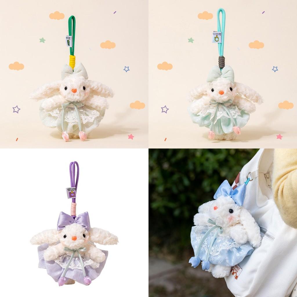 Rabbit Drooping Ear Plush Toy Soft Filled Doll Backpack Pendant Gift Keychain