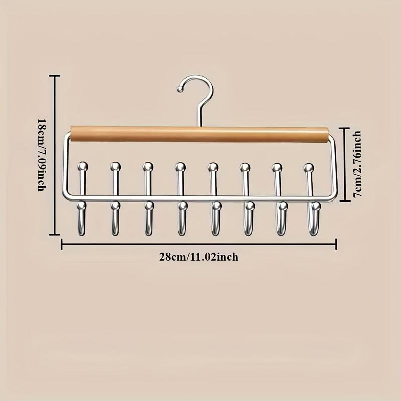 Xiaomi Wall-Mounted Metal Coat Rack Storage Box with 8 Hooks - Perfect for Hats, Towels, and Straps, Bra Hangers for Closet Organizer