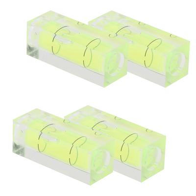 4 stuks Kleine Waterpas Vierkante Bubbelwaterpas Detector 3D Printer Waterpas Meetinstrument