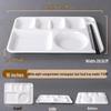 Rectangular A5 Melamine Divided Meal Tray