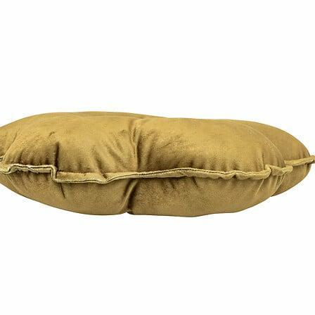 Flower Velvet Brown Decorative Pillow In The Shape Of A Flower