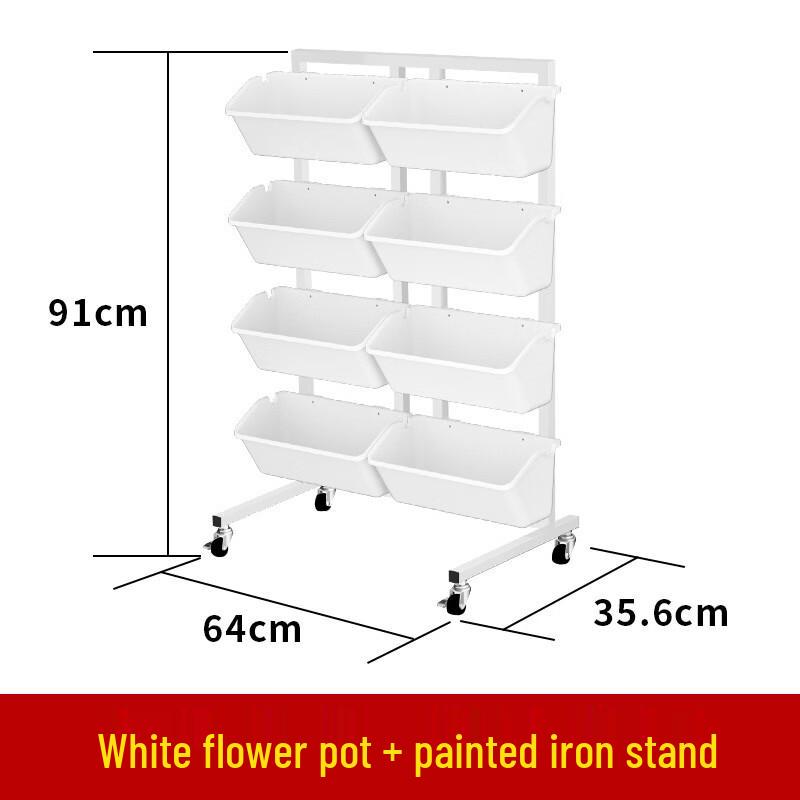Hualong Shield Mobile Balcony Flower Stand
