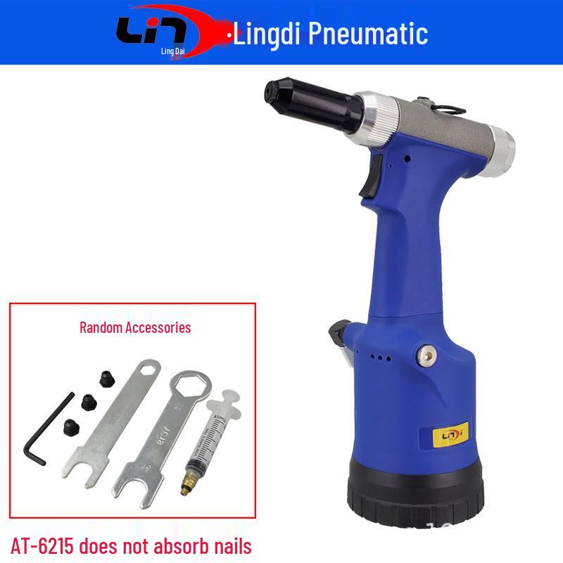 Lingdi AT-6215 Pneumatic Self-Suction Stainless Steel Blind Rivet Gun