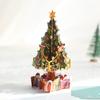 Paper 3D Pop Up Greeting Card Wishing Thank You Blessing Card  Christmas Decorations