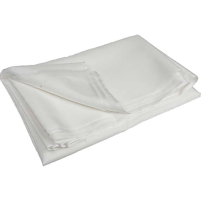 Fabric - Creotime - Pongé 8 - 5 Meters - 92 Cm - White