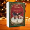 Christmas Calendar Advent 2025 Acrylic 2D Pendant 24-Day Christmas National Landmarks Set Pendant Countdown For Window Door Tree