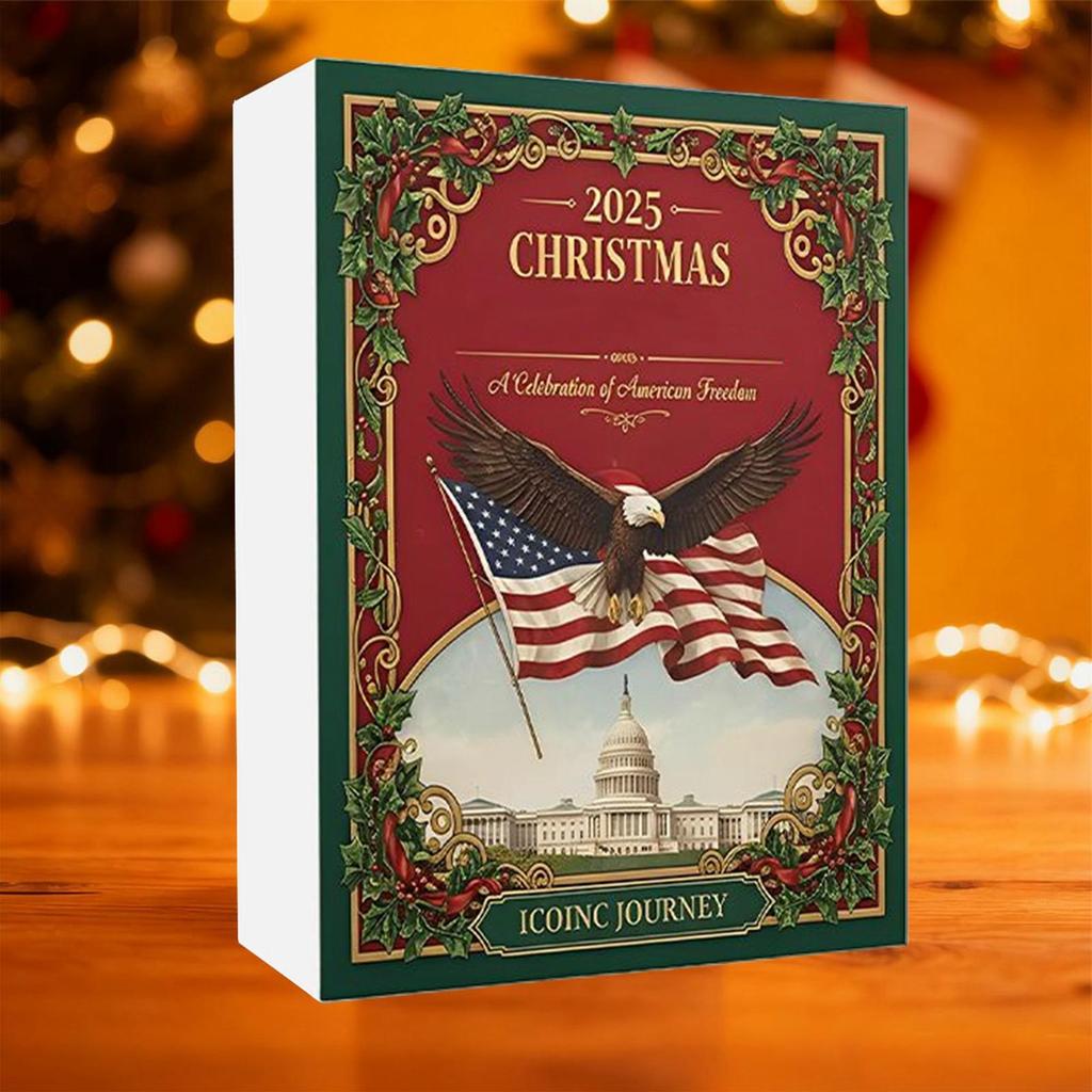Christmas Calendar Advent 2025 Acrylic 2D Pendant 24-Day Christmas National Landmarks Set Pendant Countdown For Window Door Tree