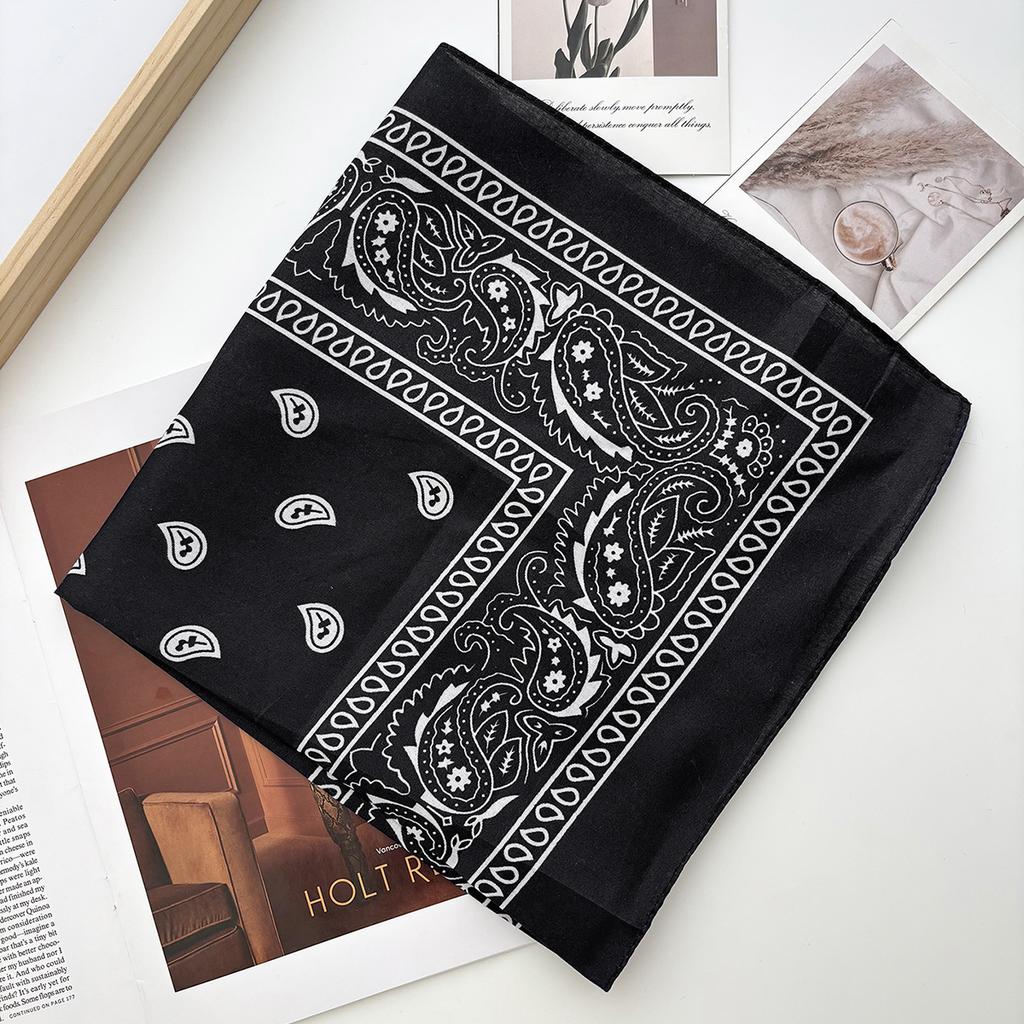 Bandana unisexe pour hommes et femmes, bandeau pour cheveux, style cowboy, pour hommes, motard, sport, couvre-chef, bandeau pour poignet, foulard de tête cachemire, foulard carré