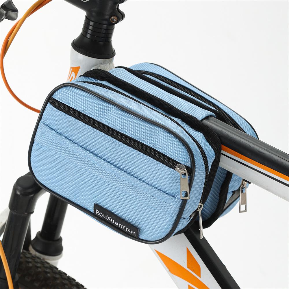 Bicycle Toolkit & Storage: Handlebar Bag, Saddle Bag, Top Tube Phone Holder, Water Bottle Holder