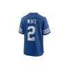 Nike Nfl Indianapolis Colts Digital Stripe Print V-Neck Short Sleeve Football Shirt Men Tops Blue 67NMINGA98F-2KG