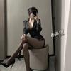 Fun Uniform Grinding Goblin Royal Sister Mature Sexy Striped Strap Waist Skinny Shirt