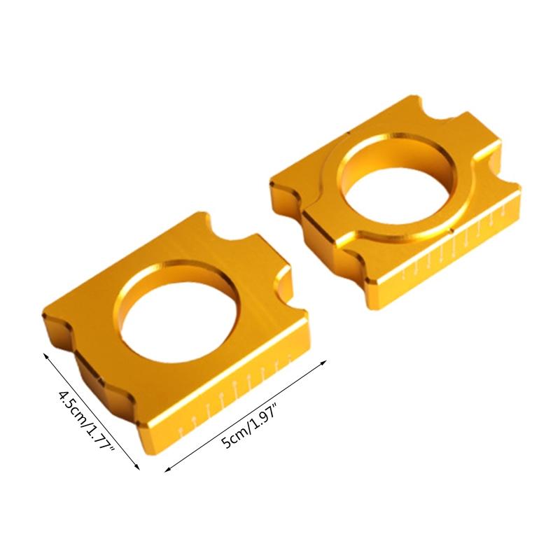 Axle Blocks Chain Adjuster for 690 790 950 990 1050 1090 1190 1290  Supermoto Super Adventure  S 2pcs
