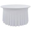 vidaXL 2 Piece Stretch Tablecloths with Edge White 180 X 74 Cm