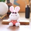 Clothes Bunny Wear Animal Plush Keychain Toy Stuffed Doll Pendants Backpack