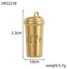CARLIDANA Stainless Steel Coffee Teapot Cup Bike Scissors Charms White Collar Leisure Series Gold Plated DIY Charm Accessories