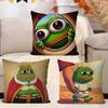 Cartoon P-Pepe The Frog Pillow Cover Design Cushion Cover Decor Holiday Decorati