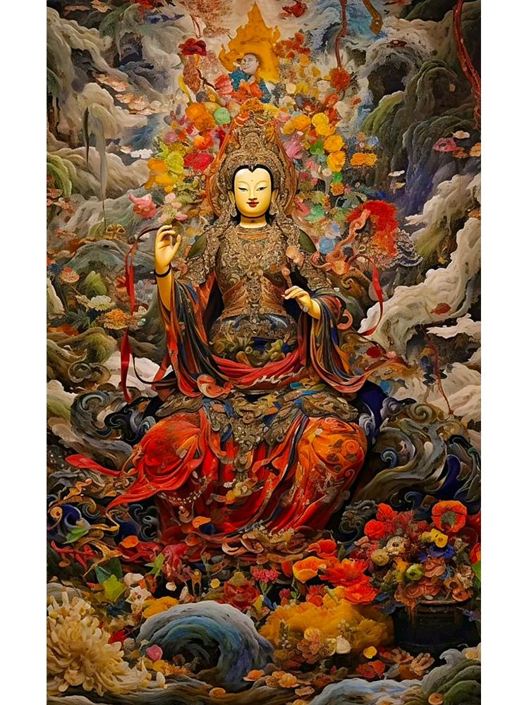 5DDIY Diamond Painting Diamond Mosaic Religious Cross Embroidery Diamond Painting Buddha Embroidery Portrait Wall Art Decoration