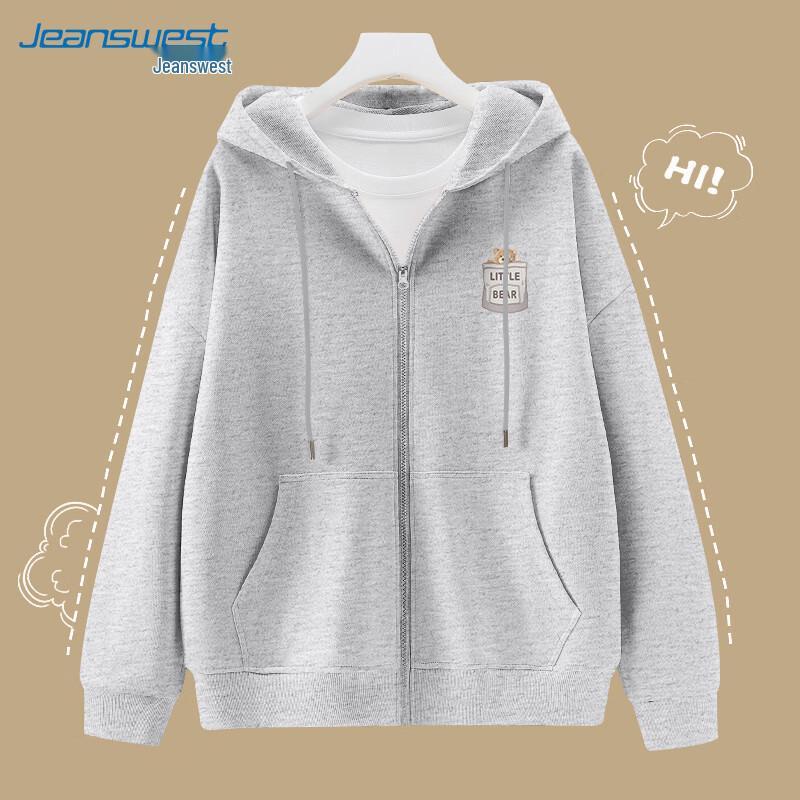 Jeanswest Women's Autumn Casual Zip-Up Hoodie