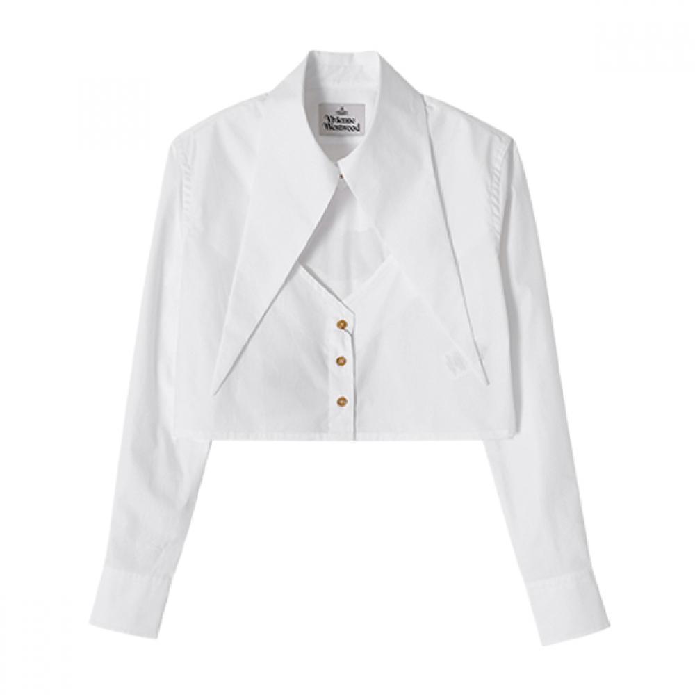 

Vivienne WeStwood 1501005u W009q A401 Вишивка логотипу Orb Виріз серцем Укорочена футболка Жіноча S 1501005U W009Q A401 (44)