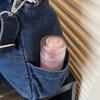 Bolsa tote de brim lavado de grande capacidade bolsa de ombro feminina