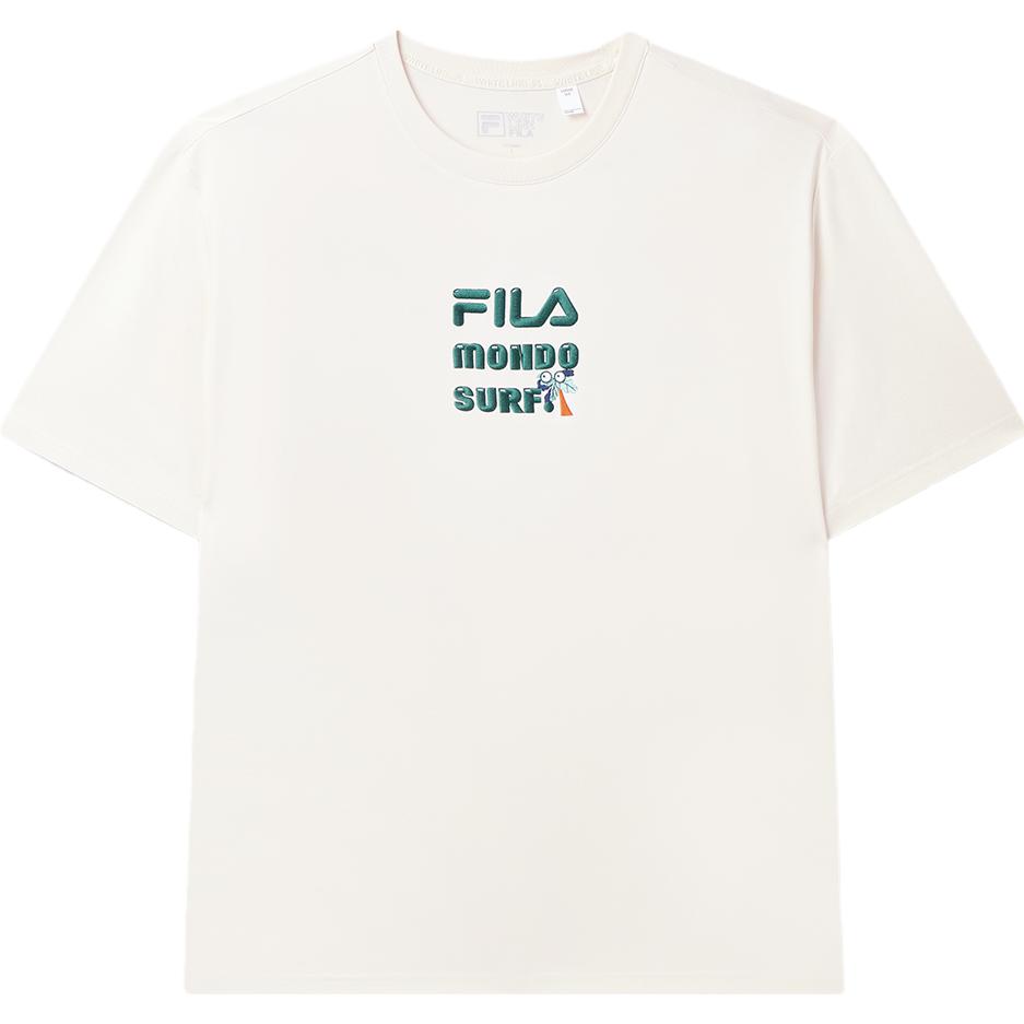 

FILA Loose Fashion Short Sleeve T-Shirt SS23 Men Tops Off-White F11M329115FIV M