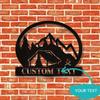 Personalized Metal Camping Sign Custom Text Fire Pit Area Multi Functional Outdoor Wall Mounted Decor Plaque