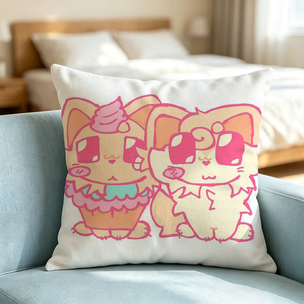 Adopts Me Game Pet E-Egg Square Double-Sided printed Pillow Case Bedroom Bedside Pillow Sofa Cushion Cover Gift