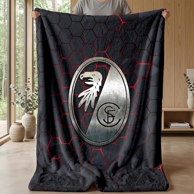 Coperta in Morbido Pile di Flanella FC SC Freiburg Leggera Accogliente Calda Coperta da Lancio per Divano Letto Arredamento per la Casa