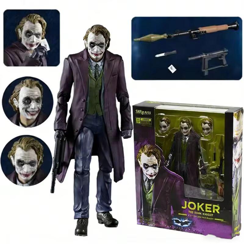 15cm Anime SHF The Dark Knight Heath Ledger Joker V2 Actionfiguren Filmmodell Trendige Spielzeuge Schreibtischdekoration Geschenke Sammlerstück