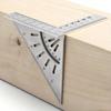 1pc Multifunctional Squre Ruler Triangle Ruler Right Angle Marking and Paralle Lines Indicating for Wood Carving Work