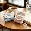 Multifunctional Earphone Storage Bag Plaid Earphone Mini Pouch Headphone Case  Daily Use