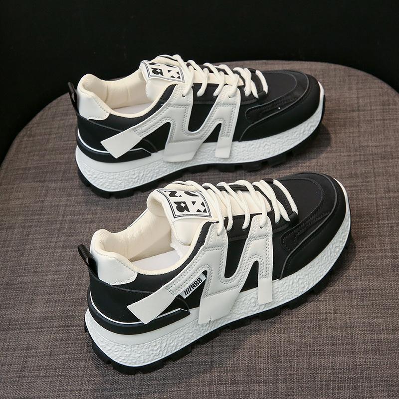 With Skirt, Little White Shoes, Women's Platform 2025 New Spring Platform Sports Shoes, Casual and Versatile Women's Shoes