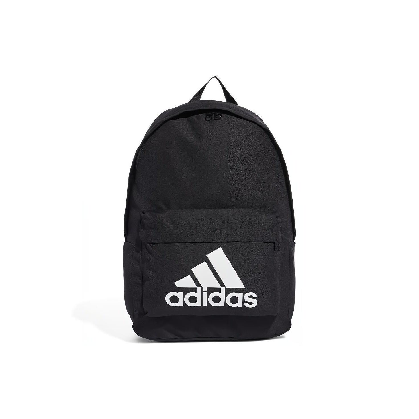 Adidas Classic Logo Polyester Backpack Unisex Backpacks Black FS8332 Pure Black