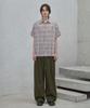 Good Life Works Double-Pleat Wide Nylon Pants Khaki