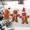 1pcs Gingerbread Man Christmas New Year 1116 Decoration Home Plush Doll Xmas Tree Hanging Table Ornament Indoor Pendant Kid Gift