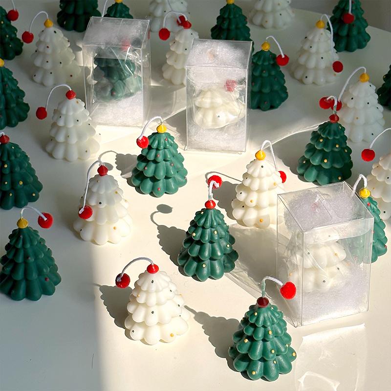 Creative Christmas Tree Candles Wedding Decorative Candle Atmosphere Decoration Birthday Christmas Party Supplies 2025 New Year