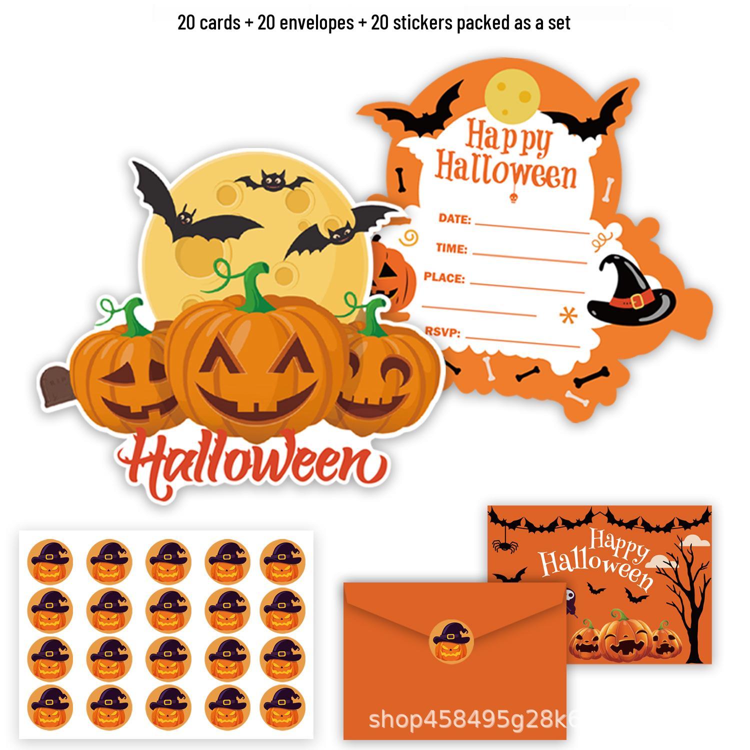 Available Halloween Party Invitation & Greeting Cards